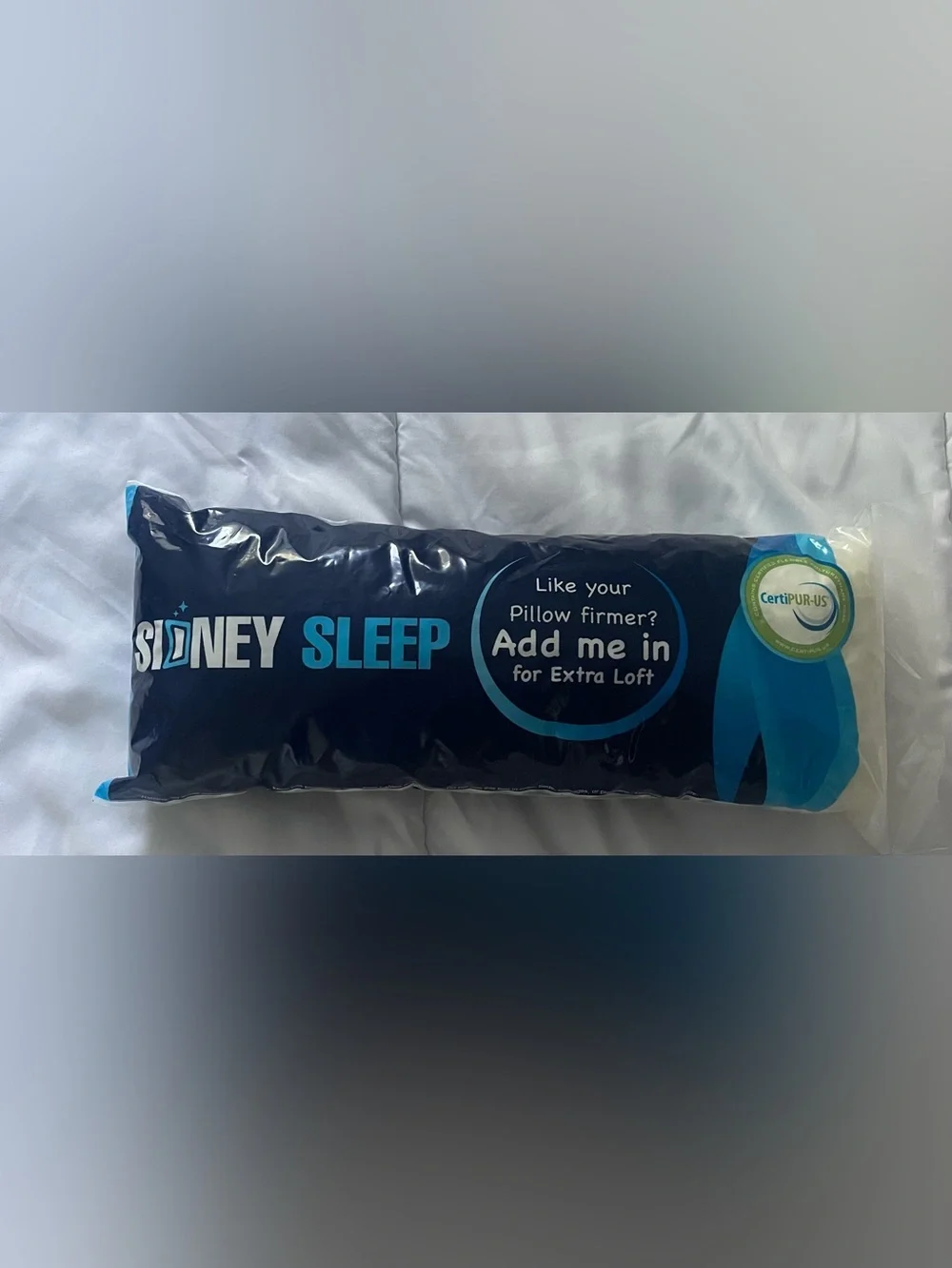Sidney Sleep CertiPUR-US Pillow Firmer Extra Loft Brand New Bedroom Comfort